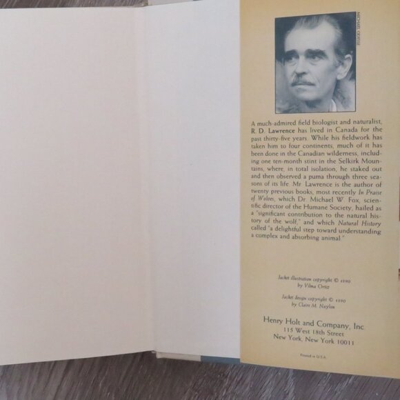 The White Puma R.D. Lawrence Hardcover 1990 1st Edition (F78) - Picture 10 of 11